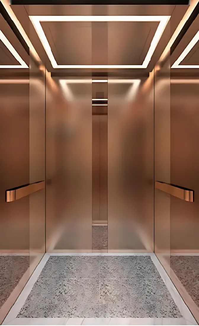 AS-P09 · Cabin inox vàng cao cấp