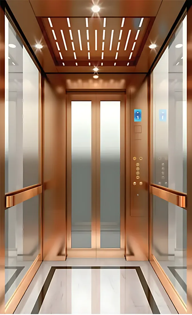 AS-P13 · Cabin inox vàng cao cấp