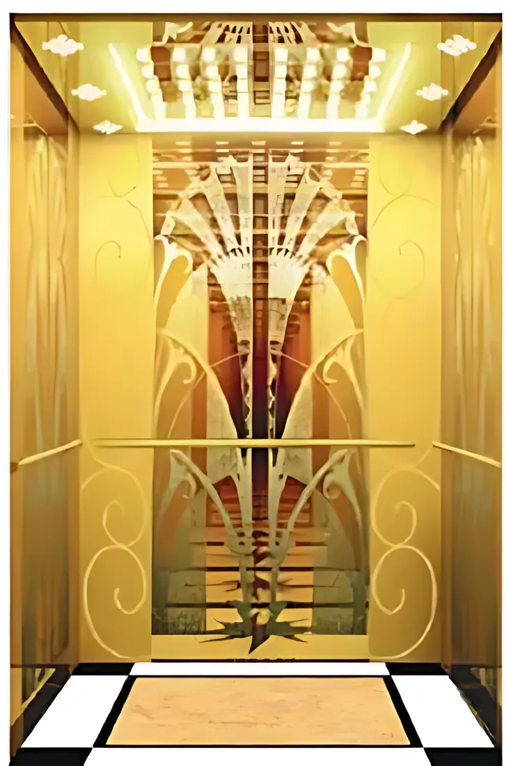 AS-P16 · Cabin inox vàng cao cấp