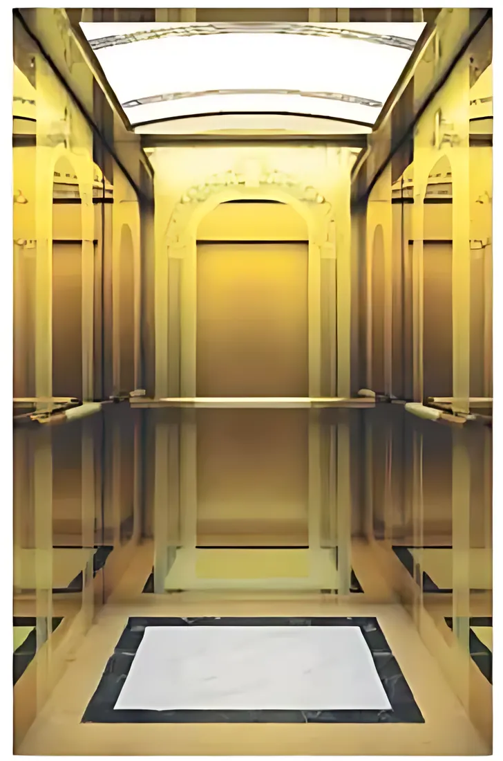 AS-P18 · Cabin inox vàng cao cấp