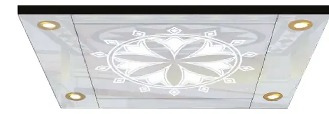 AS-T18 · Trần cabin inox, đèn LED